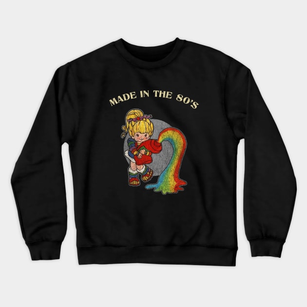 80s Girl Rainbow Brite Distressed Crewneck Sweatshirt by Tangan Pengharapan